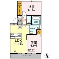 中津駅 徒歩17分 2階の物件間取画像